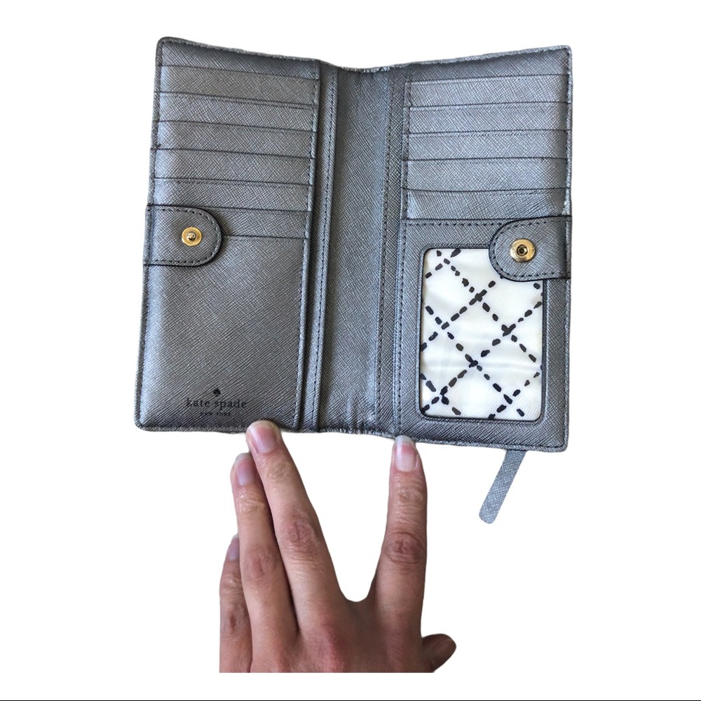 Kate Spade Silver Wallet - Picture 5 of 8